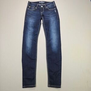 Silver Jeans Co November Jegging Dark Indigo Skinny Denim Women's W25 L31